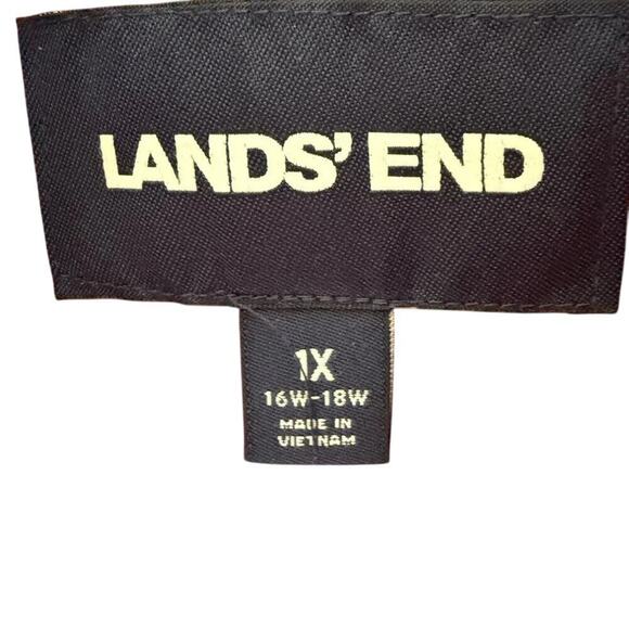 Lands' End Sz 1X Red Winter Puffer Vest Women's - Picture 4 of 6